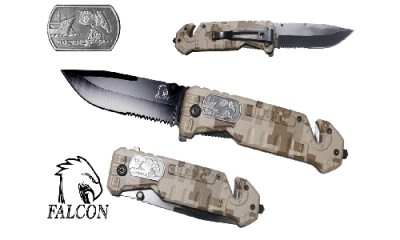 Falcon 8" Spring Assisted Pocket Knife KS9009CF-2 Falcon 8" Spring Assisted Pocket Knife KS9009CF-2